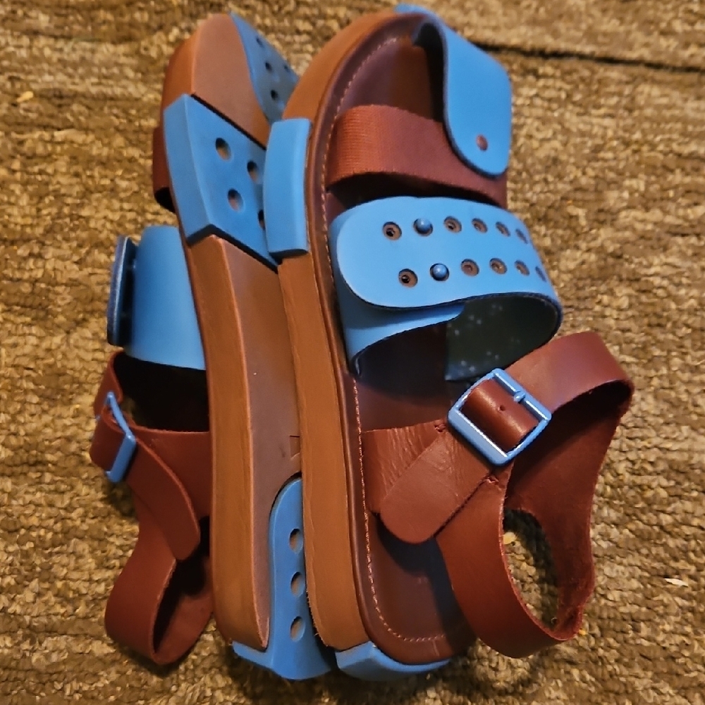 Camper Women's Blue and Brown Sandals - Picture 6 of 6